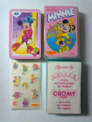 Naipes, Cartas De Minnie, Cromy De Walt Disney C/reglas 0