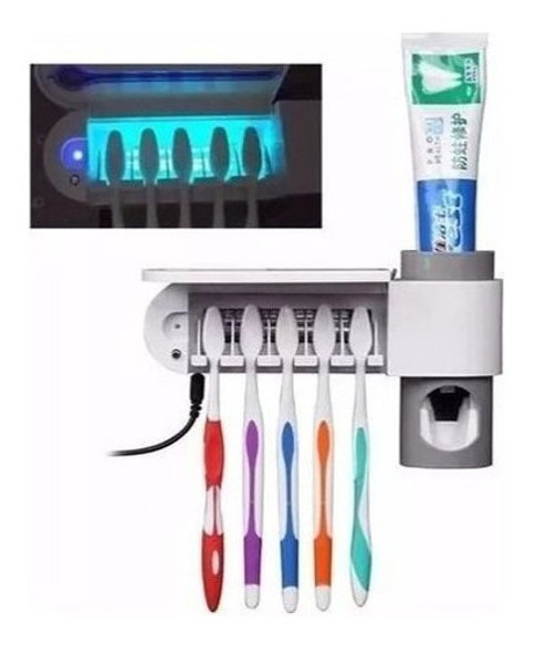 Suporte Pasta Dente Banheiro Eletrico Uv Luz Esterilizador 0