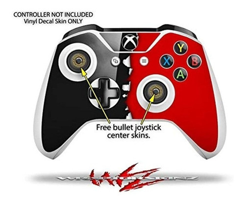 Ripped Colors Black Red Decal Estilo Skin Set Se Adapta A Xb 1