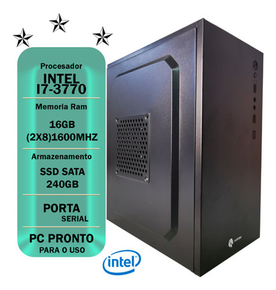 Pc Home Office Core I7 3770 16gb Ddr3 Ssd 240gb Porta Serial 0