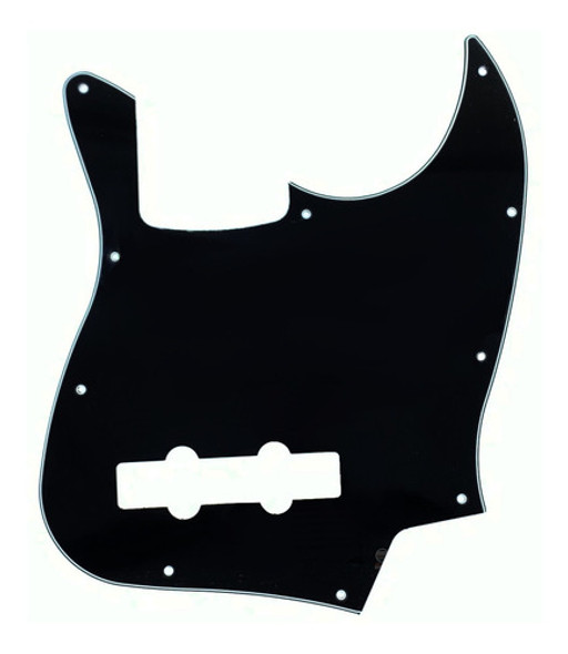 Escudo Baixo Jazz Bass 10 Furos 3 Camadas Preto Para 4 Corda 0 Escudo Baixo Jazz Bass 10 Furos 3 Camadas Preto Para 4 Corda 0