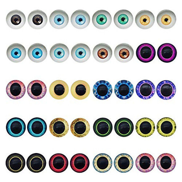 Ojos De Dragon 20mm Gemas De Vidrio Para Artesanias 100u. 0