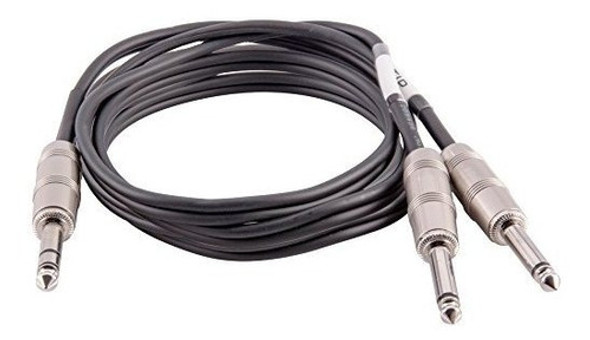 Sismic Audio 6 Pies Trs Macho A Doble Cable De Interfaz De C 0