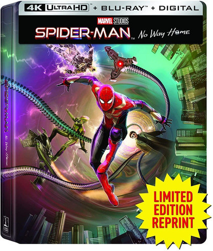 4k Ultra Hd + Blu-ray Spiderman No Way Home / Steelbook 0