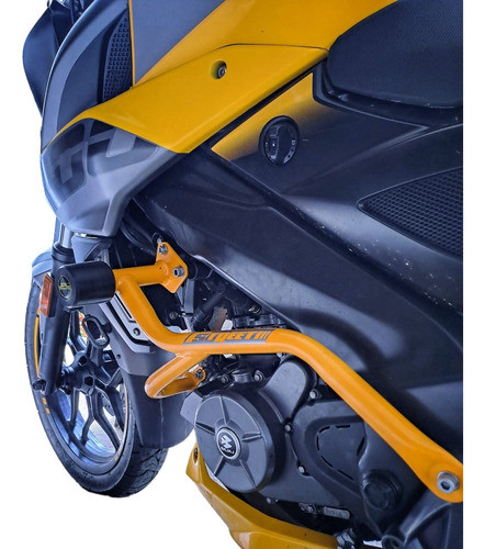 Defensa Lateral M Street Amarilla Jpl Bajaj Rouser Ns As 200 1