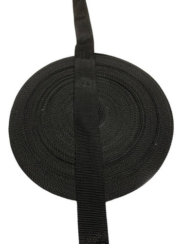50 Metros Fita Alça Reforçada Bolsa Poliéster Ca 50mm Preta 0