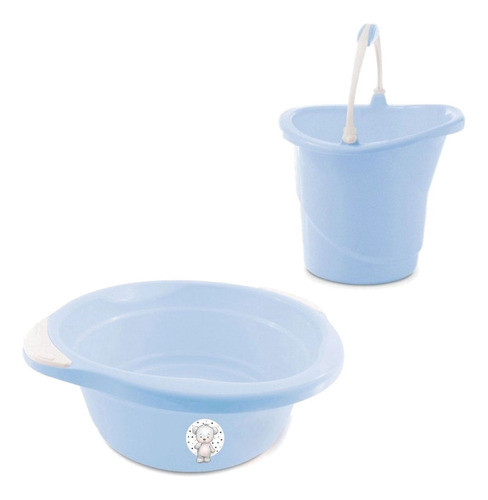 Balde E Bacia Fofura Azul Adoleta 0