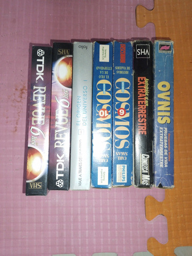 Lote 7 Vhs. Varios. Cosmos. Conozca Más. Vintage 90s 0