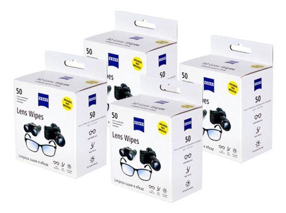 Lens Wipes Zeiss Com 200 Lenços Umedecidos 1