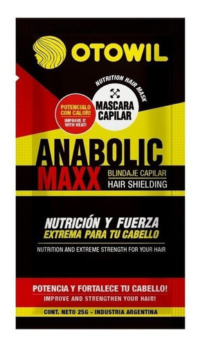 Mascara Capilar Otowil Anabolic Maxx Nutricion Caja 24 Unid 1