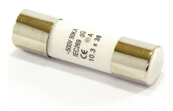10 Fusibles Ceramicos 8 Amperes 500v 50ka 38mm X 10.3mm 0