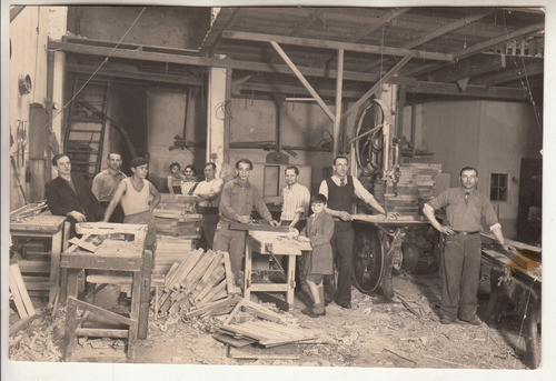 1940 Fotografia Real Taller Carpinteria Montevideo Oficios 0