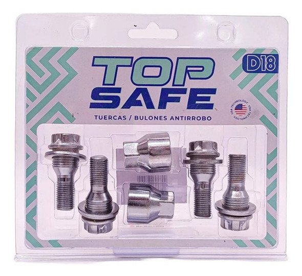 Bulones Tuercas Antirrobo Seguridad Citroën Peugeot Top Safe 0