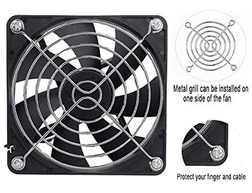 Ventilador Gdstime De 24 V Y 140 Mm, Ventilador De Refrigera 1