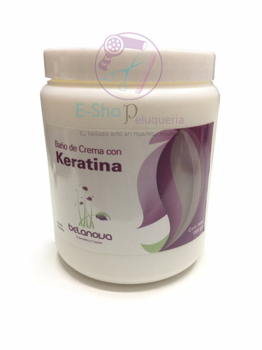 Baño De Crema De Keratina Belanova 1000 Grs 1
