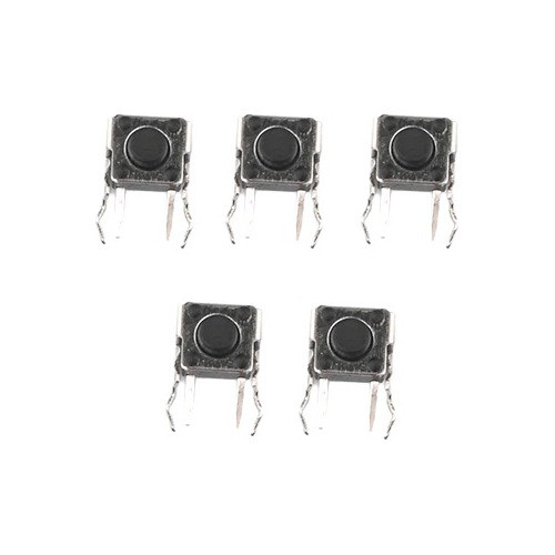 Boton Pulsador Push Button Tact Switch 6x6x4.5mm Pack X5 0