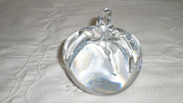 Hermosa Manzana Pisapapeles Cristal Sueco Firmada Marcolin 0