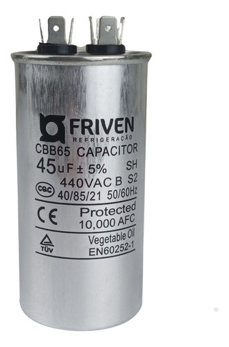 Capacitor 45uf 440v Friven 0