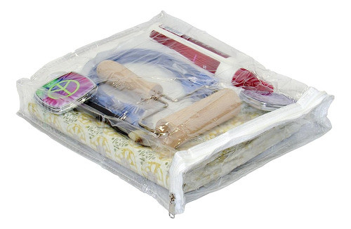 Oreh Homewares Heavy Duty Vinyl Zippered See-through Storage 0