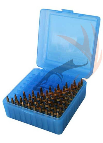 Caja Porta Municion Mtm Fusil Rs-100 Coal 2.65 223 Blue 0