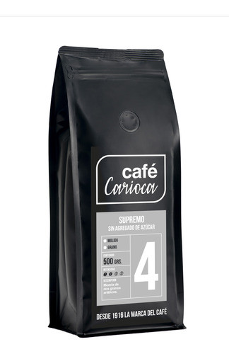 Café Carioca Supremo 500g. Molido O Grano 0
