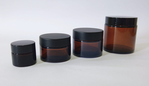 Pote Vidrio Ambar 100 Grs C/contratapa (pack Por 5) 1
