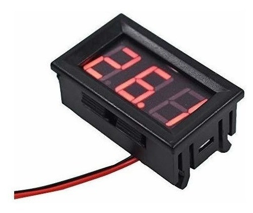 3 Piezas Azul Dc 0-30 V Led 3-pantalla Digital Medidor De Vo 1