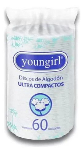 Discos Desmaquillantes Youngirl Ultra Compactos X60 Unidades 0