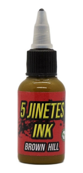 Tinta Tattoo 5 Jinetes Ink 1oz. Brown Hill 0 Tinta Tattoo 5 Jinetes Ink 1oz. Brown Hill 0