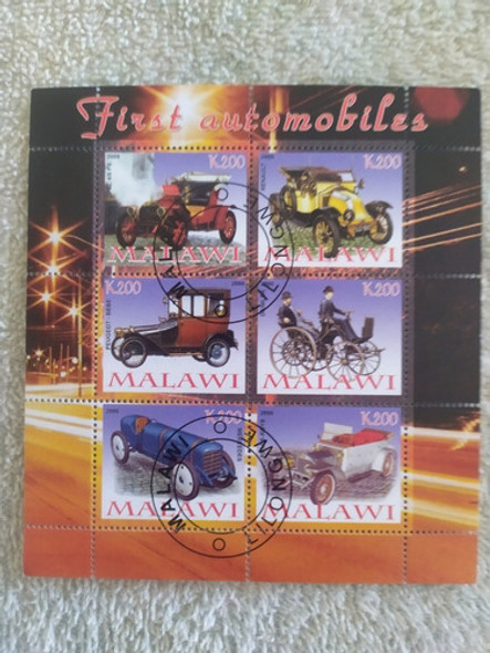 Série Selos (malawi) - Primeiros Carros 0