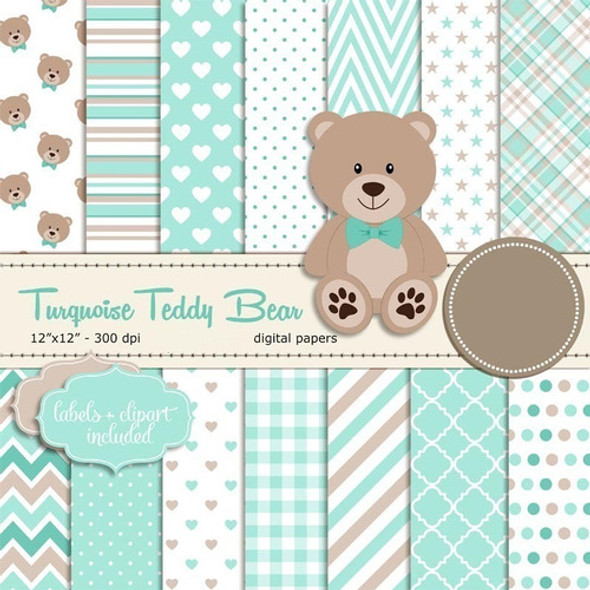 Kit Imprimible Teddy Bear 2- 4 Png 14 Fondos Ver Promo 0