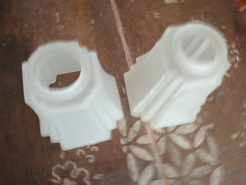 Lote Dos Tulipas Opalinas Art Deco 5.5 Cm X 13 Cm 1