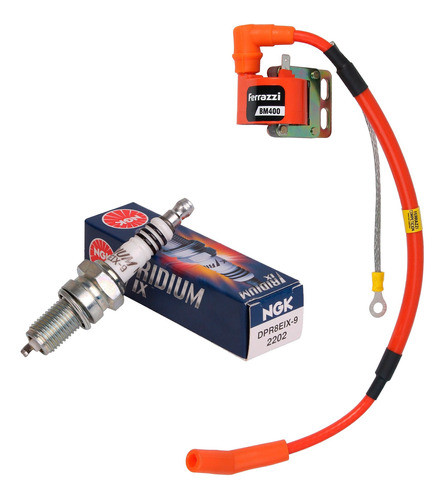 Kit Competicion Bobina Ferrazzi 130° + Bujia Ngk Dpr8eix-9 - 0