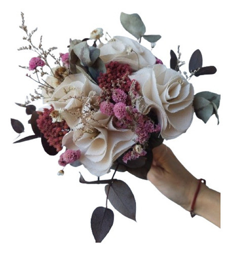 Ramos De Novia Flores De Lienzo Natural X5 0