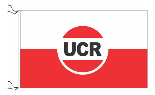 Bandera Ucr Unión Cívica Radical Blanca 150x90cm 0