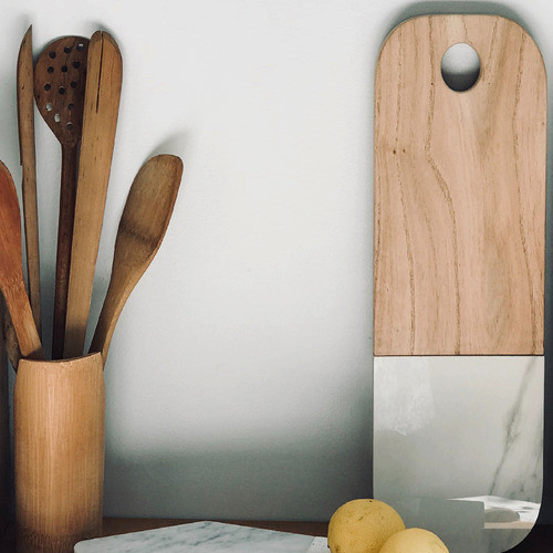 Bandeja Mármol  Y Madera 1