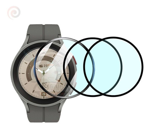 Kit 3x Película 3d Nano Compatível Com Galaxy Watch 5 Pro 0