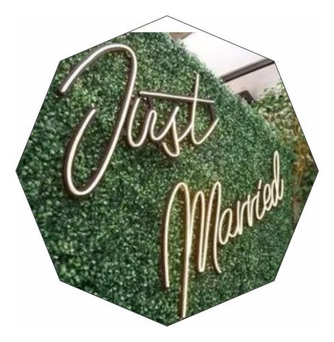 Alquiler Cartel Neón Led Para Fiestas Just Married - Deco 0
