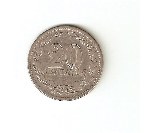 Monedas Argentinas 20 Centavos De 1899 Muy Buena 1