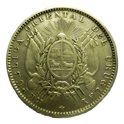 Antigua 20 Centésimos De Plata Año 1893 En Impecable Estado. 1