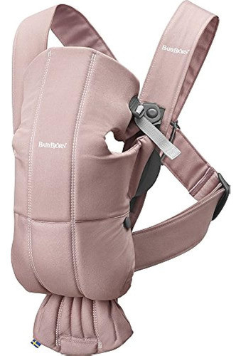 Babybjorn Portabebés Mini En Algodón, Rosa Polvo 0