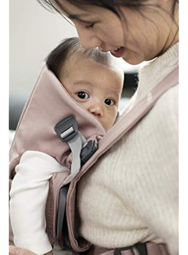 Babybjorn Portabebés Mini En Algodón, Rosa Polvo 1