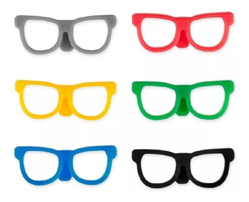 Marca Vasos Copas Diseño Anteojos Fiesta Eventos De Silicona 1