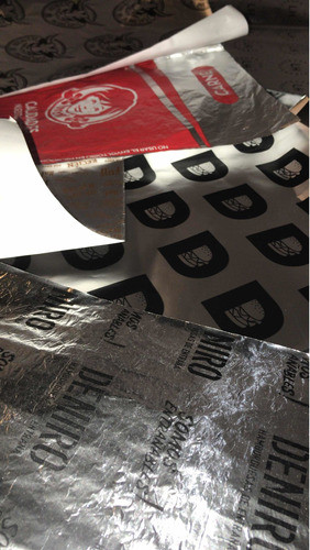 Papel Aluminio Clásico Y Térmico Para Hamburguesas Y Lom 1