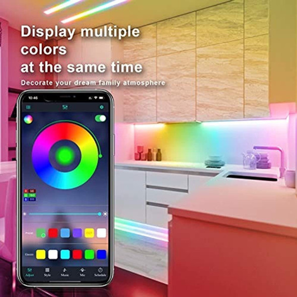 Tira De Luces Led Qjb De 32.8 Pies Que Cambian De Color, Luc 1