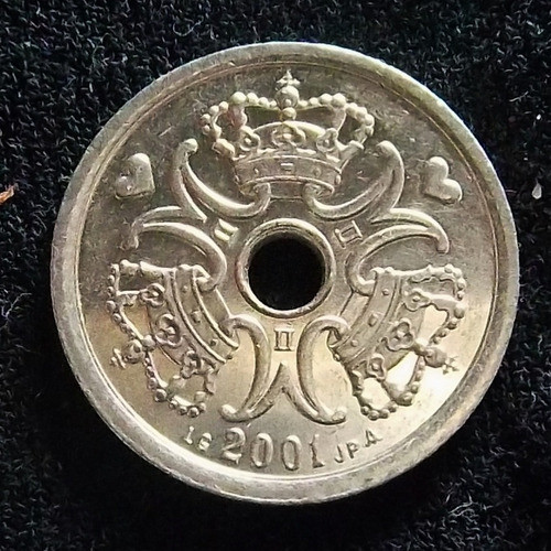 Dinamarca 1 Corona 2001 Excelente Km 873.1 1