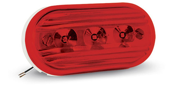 Faro Lateral . Ovalado Rojo Con Soporte Led 12/24v 0 Faro Lateral . Ovalado Rojo Con Soporte Led 12/24v 0