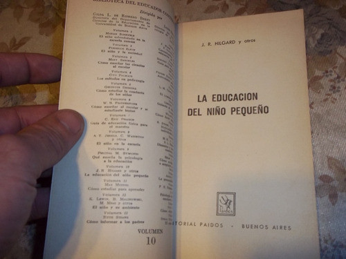 La Educacion Del Niño Pequeño - J. R. Hilgard Y Otros 1