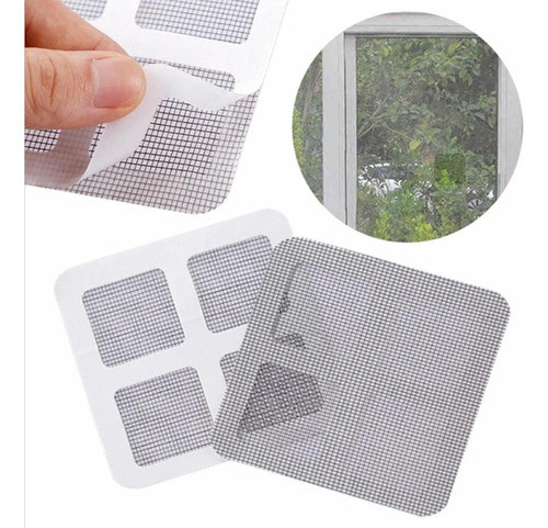 Parche De Reparación Mosquiteros Ventanas Puertas Baño Kit 6 0