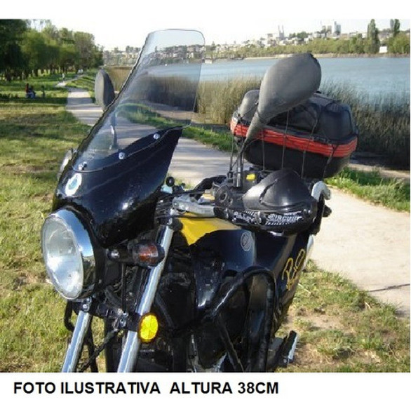 Parabrisas Curtain Jawa Ruta 40 39cm Carenada Humo Dompa 1